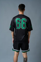 Go Devil 66 (in Green) Printed Black Polyester Co-ord Set for Men - Go Devil