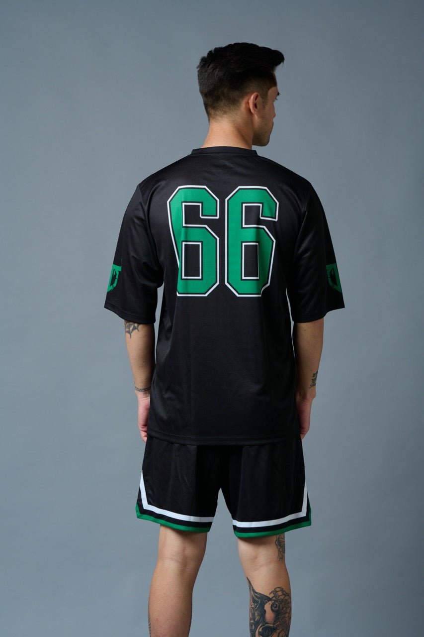 Go Devil 66 (in Green) Printed Black Polyester Co-ord Set for Men - Go Devil