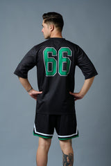 Go Devil 66 (in Green) Printed Black Polyester Co-ord Set for Men - Go Devil