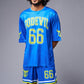 Go Devil 66 (in Yellow) Printed Blue Co-ord Set for Men - Go Devil