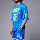 Go Devil 66 (in Yellow) Printed Blue Co-ord Set for Men - Go Devil