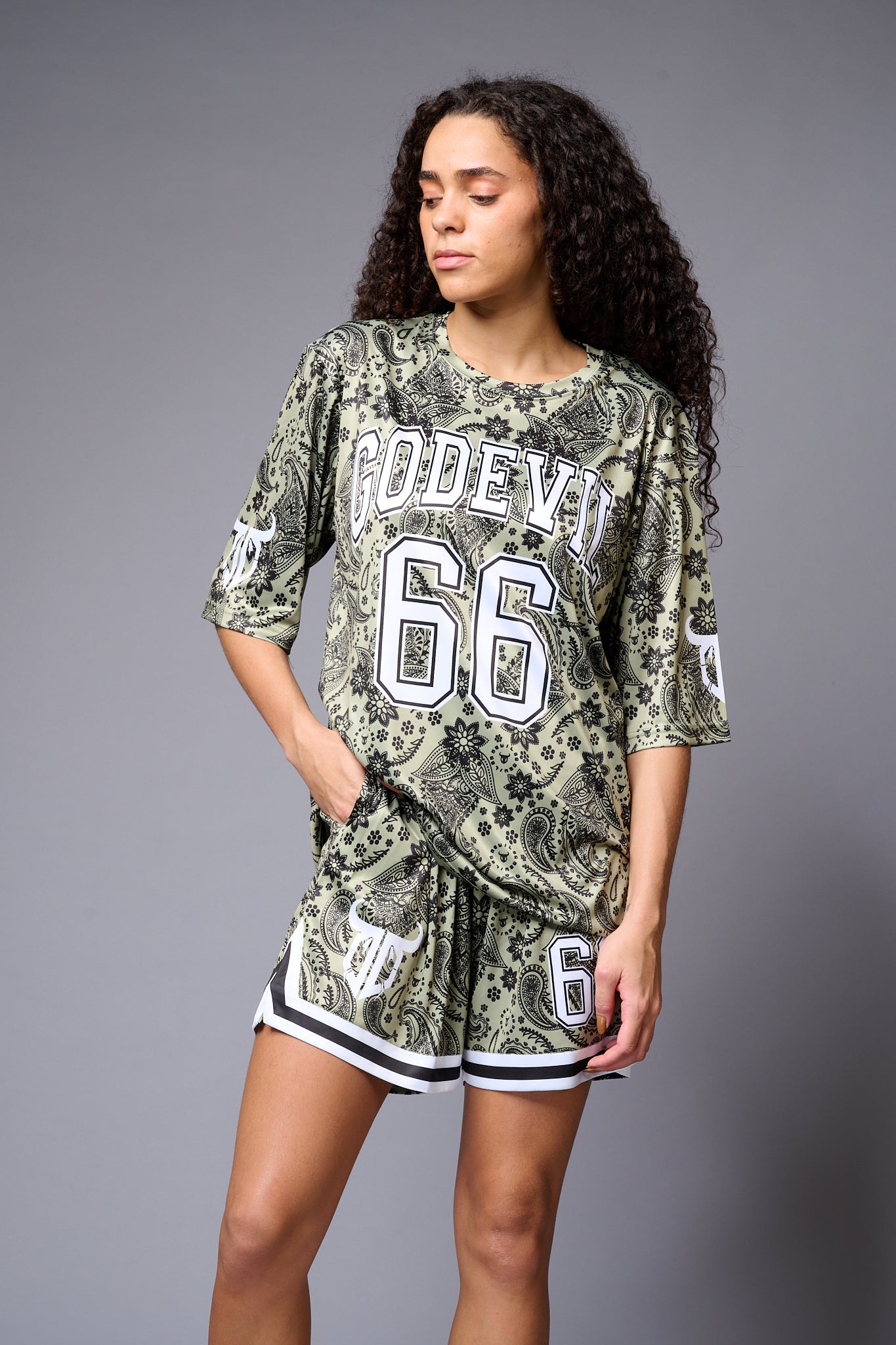 Go Devil 66 Printed Paisely Co-ord Set for Women - Go Devil