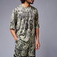 Go Devil 66 Printed Paisley Green & Black Co-ord Set for Men - Go Devil