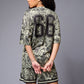 Go Devil 66 Printed Paisley Green & Black Co-ord Set for Women - Go Devil