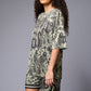 Go Devil 66 Printed Paisley Green & Black Co-ord Set for Women - Go Devil