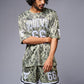 Go Devil 66 Printed Paisley Green & White Co-ord Set for Men - Go Devil