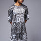 Go Devil 66 Printed Paisley White & Black Co-ord Set for Men - Go Devil
