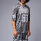 Go Devil 66 Printed Paisley White & Black Co-ord Set for Men - Go Devil