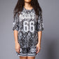 Go Devil 66 Printed Paisley White & Black Co-ord Set for Women - Go Devil