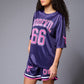 Go Devil 66 Printed Pink & Blue Co-ord Set for Women - Go Devil
