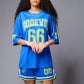 Go Devil 66 Printed Premium Blue Co-ord Set for Women - Go Devil