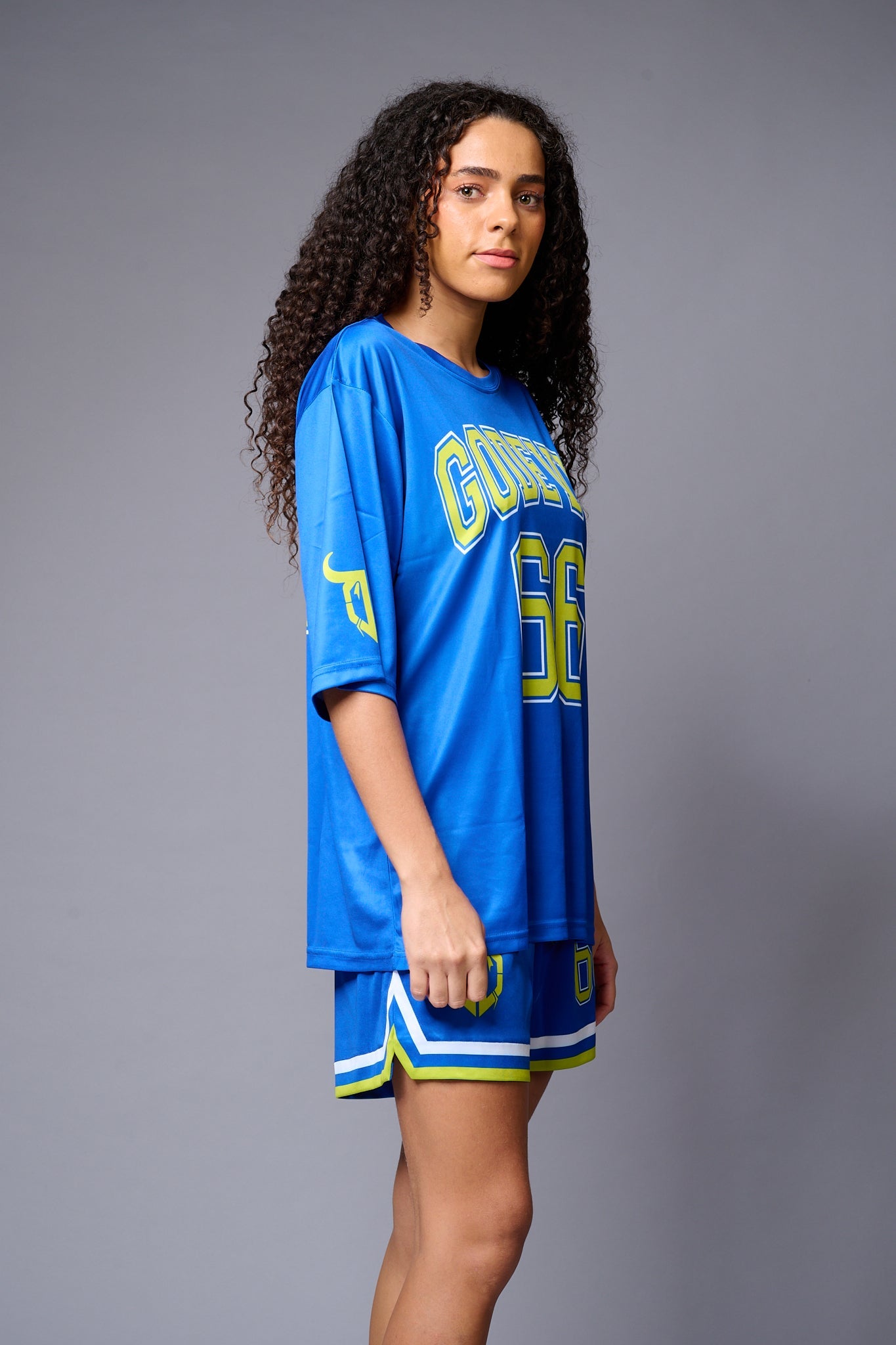Go Devil 66 Printed Premium Blue Co-ord Set for Women - Go Devil