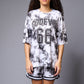 Go Devil 66 Printed White & Black Tie Dye Co-ord Set for Women - Go Devil