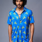 Go Devil Logo Printed Blue Shirt for Men - Go Devil