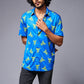 Go Devil Logo Printed Blue Shirt for Men - Go Devil