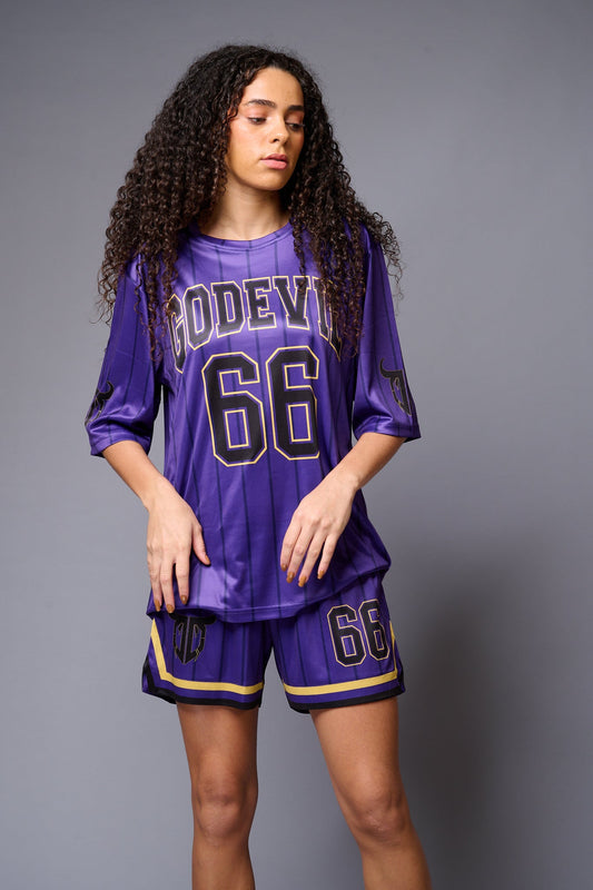 Go Devil Logo Printed in Black Co-ord Set for Women - Go Devil