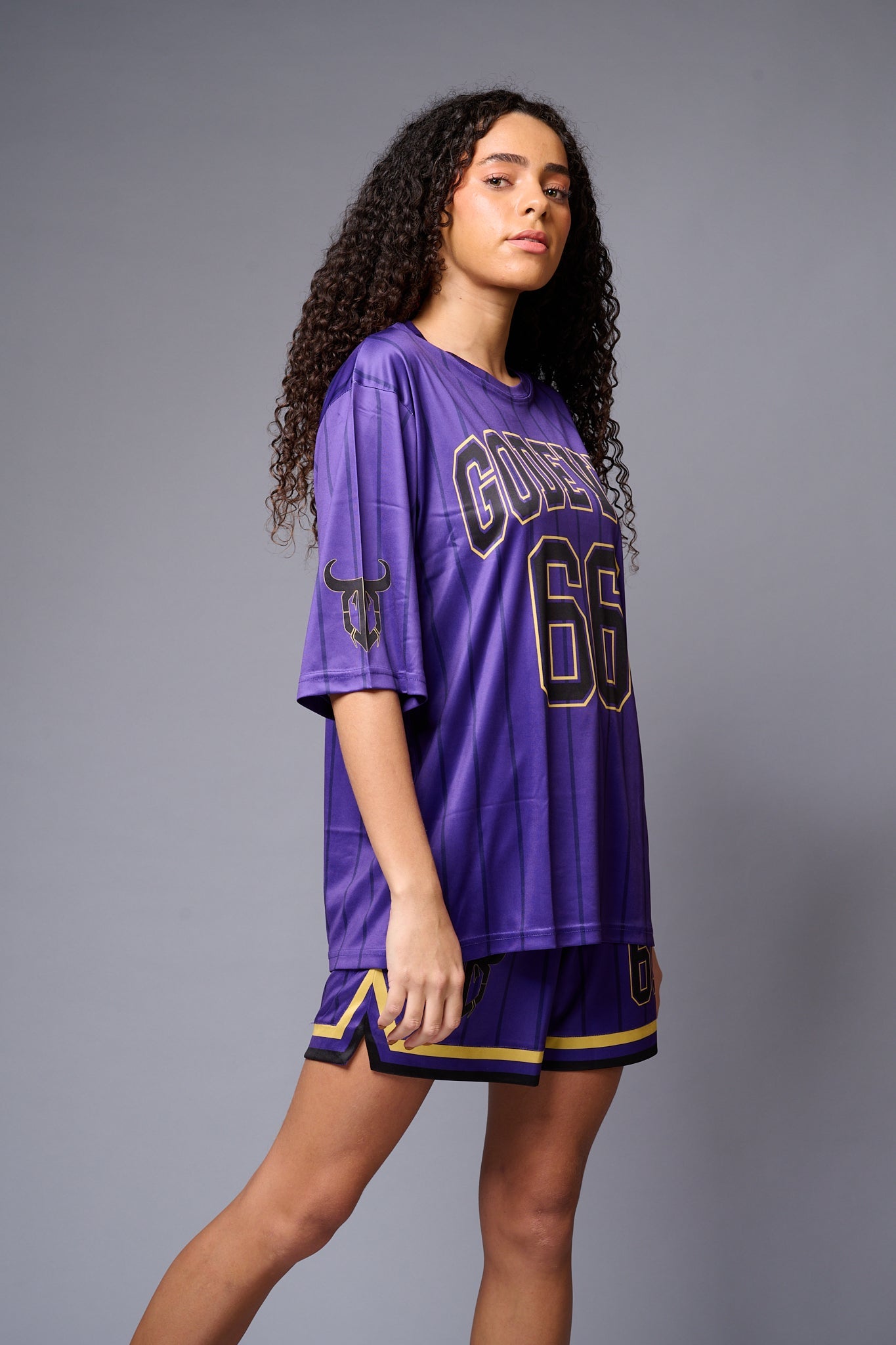 Go Devil Logo Printed in Black Co-ord Set for Women - Go Devil