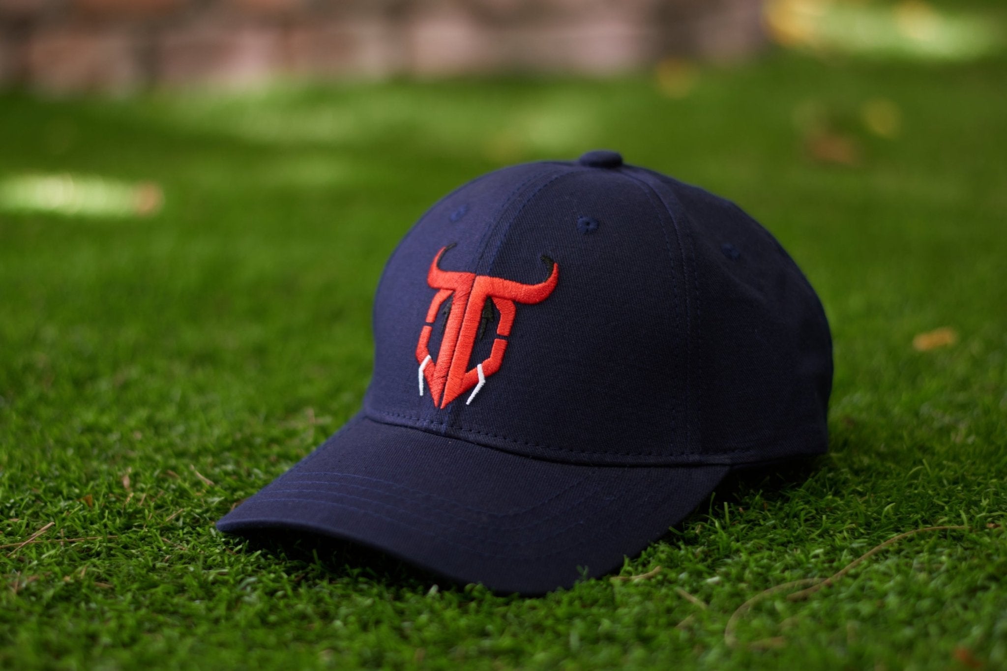 Go Devil Logo Printed Navy Blue Cap - Go Devil