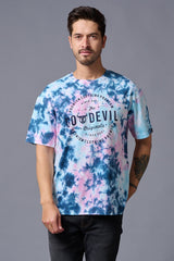 Go Devil Originals (in Stamp) Printed Tye die Oversized T-Shirt for Men - Go Devil