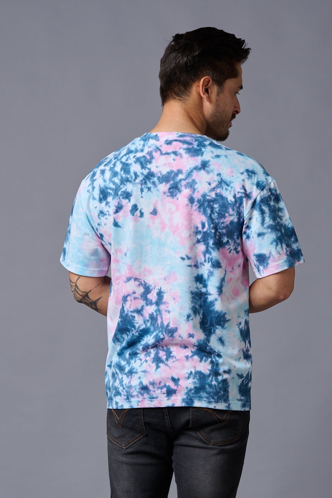 Go Devil Originals (in Stamp) Printed Tye die Oversized T-Shirt for Men - Go Devil