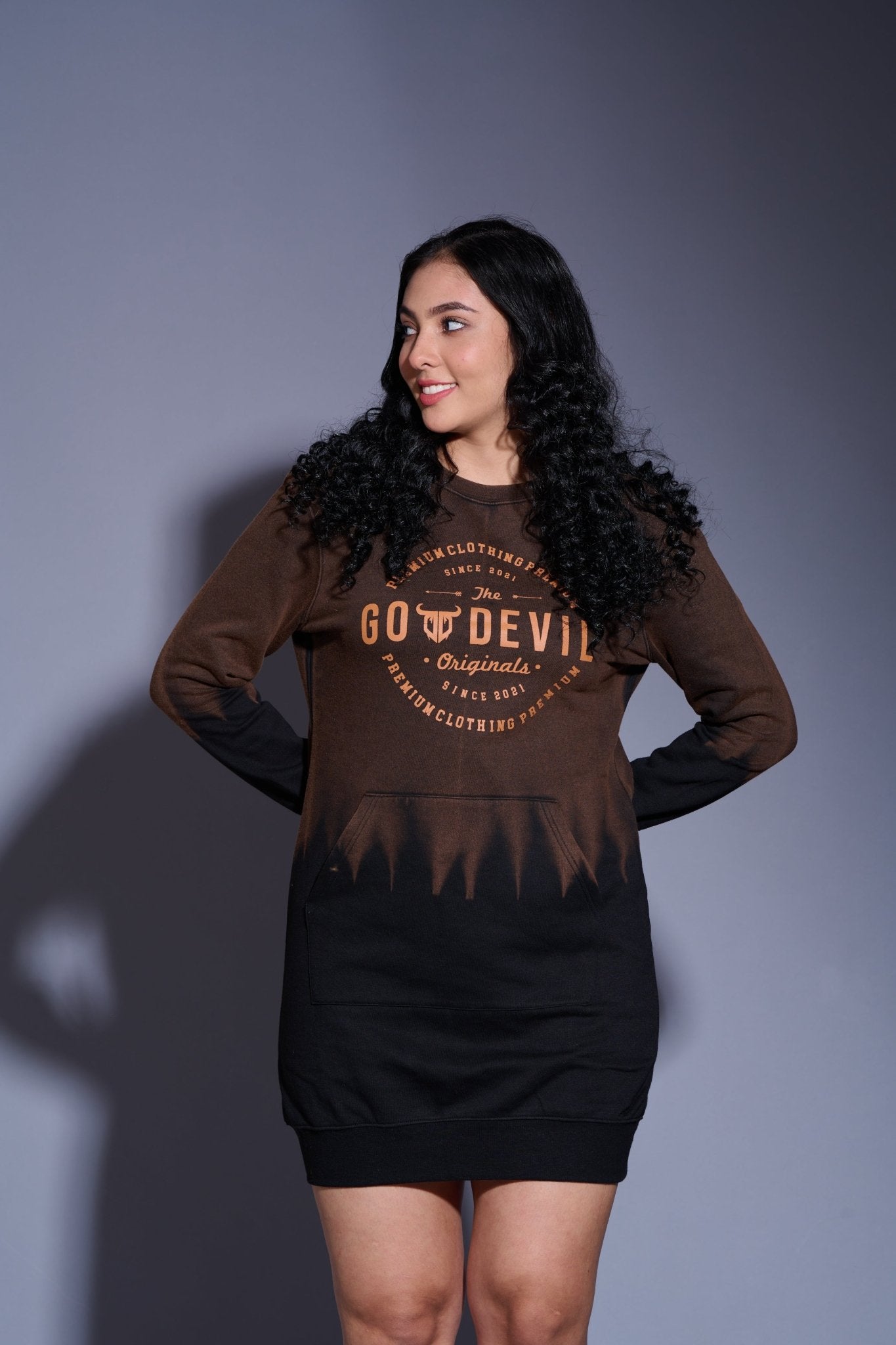 Go Devil Originals Printed Sweatdress for Women - Go Devil