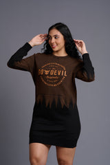 Go Devil Originals Printed Sweatdress for Women - Go Devil