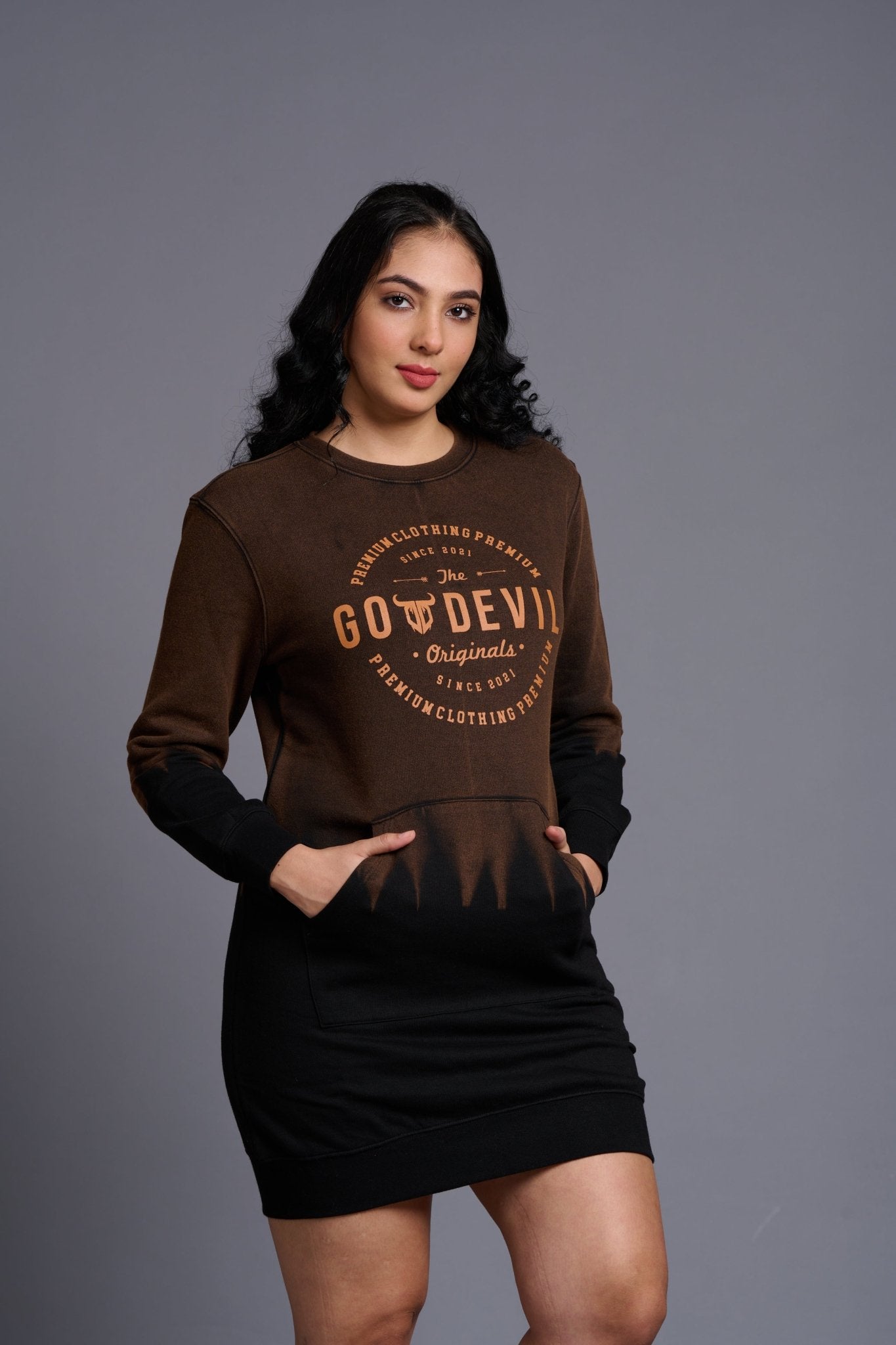 Go Devil Originals Printed Sweatdress for Women - Go Devil