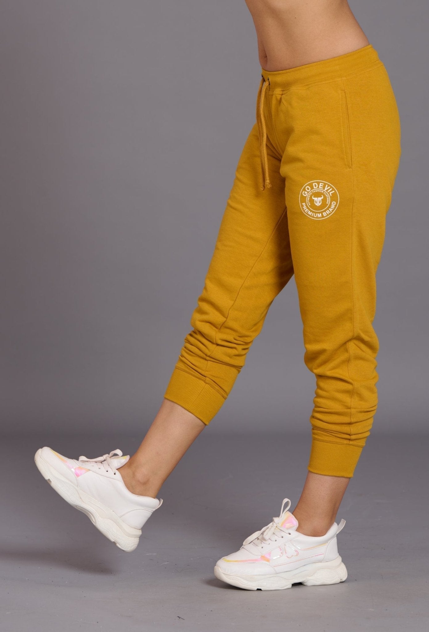 Go Devil Premium Brand Ochre Joggers for Women - Go Devil