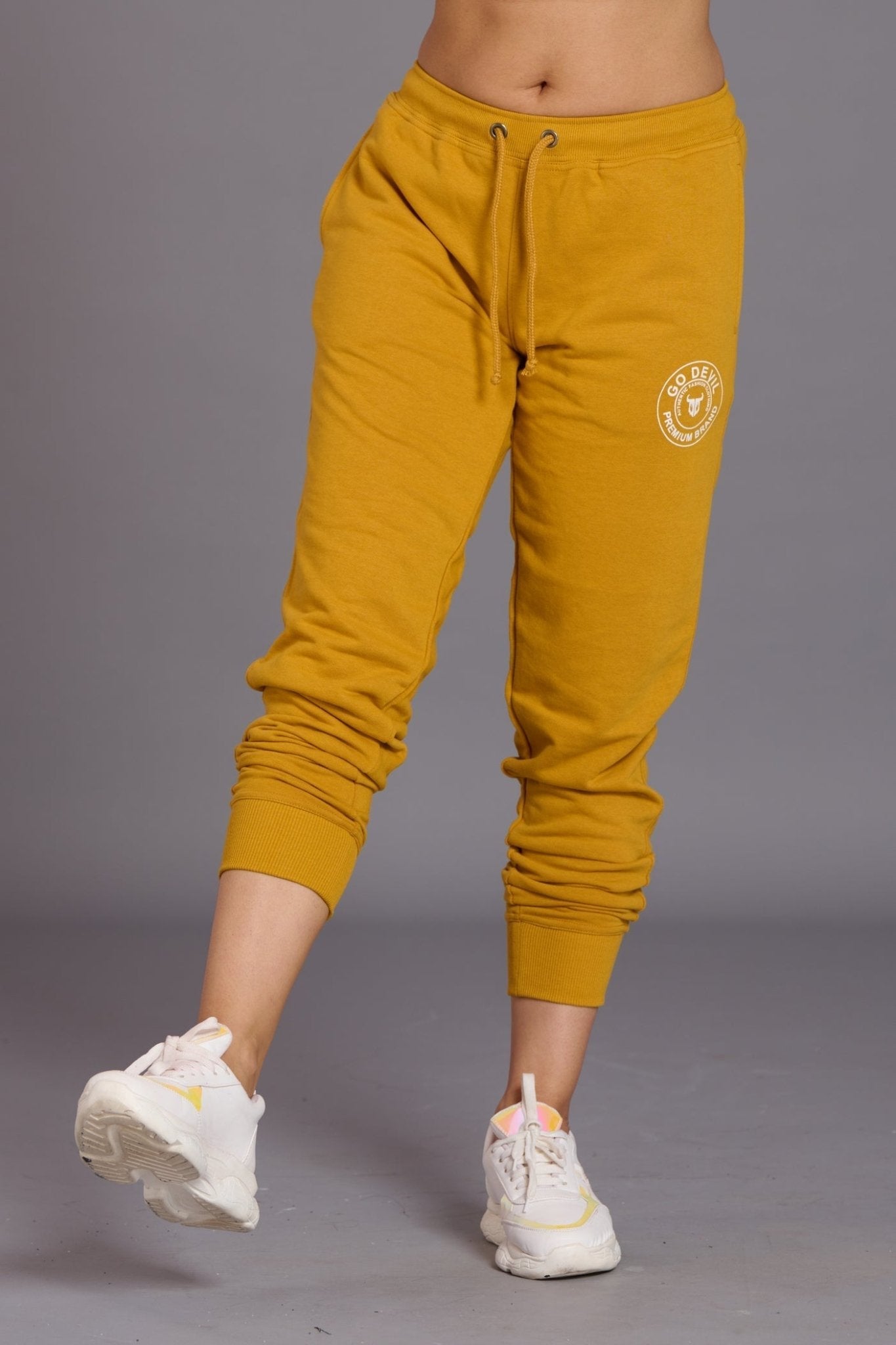 Go Devil Premium Brand Ochre Joggers for Women - Go Devil