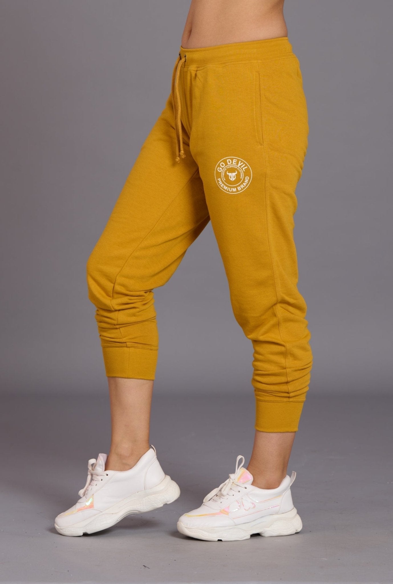 Go Devil Premium Brand Ochre Joggers for Women - Go Devil