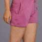 Go Devil Premium Brand Plum Color Shorts for Women - Go Devil