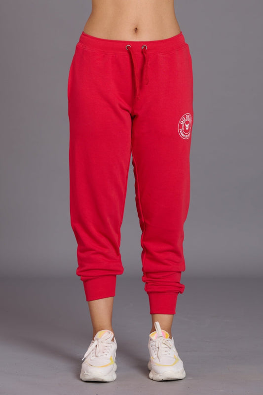 Go Devil Premium Brand Red Joggers for Women - Go Devil