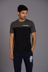 Go Devil Printed Black & Grey Color T-Shirt for Men - Go Devil