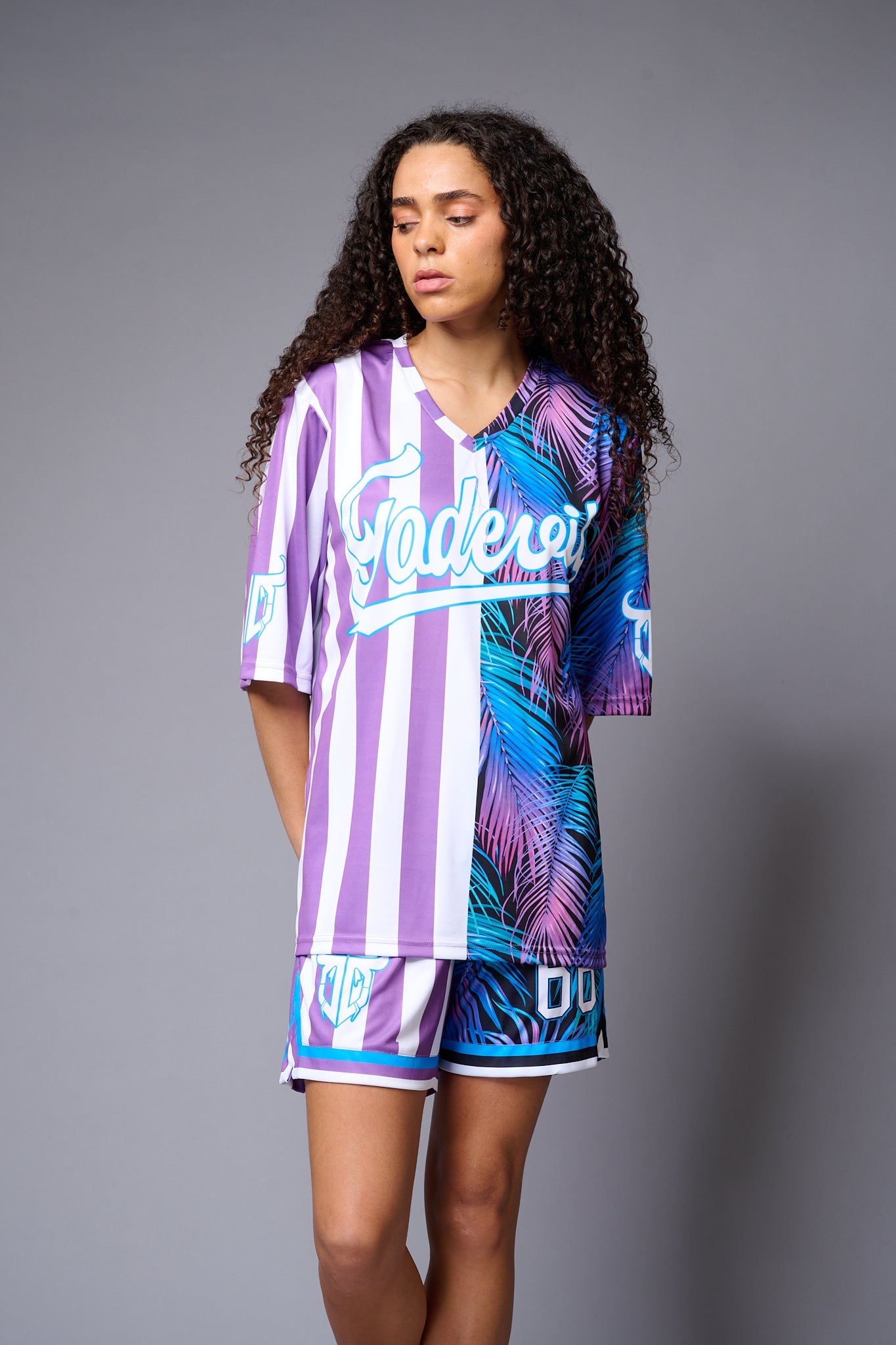 Go Devil Printed Stripe Co-ord Set for Women - Go Devil