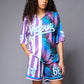 Go Devil Printed Stripe Co-ord Set for Women - Go Devil