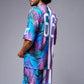 Go Devil Printed Stripe Pink & Blue Co-ord Set for Men - Go Devil