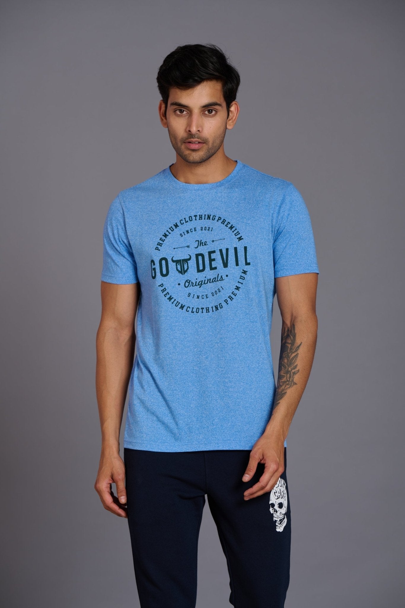 Go Devils Originals Sky Blue T-Shirt for Men - Go Devil