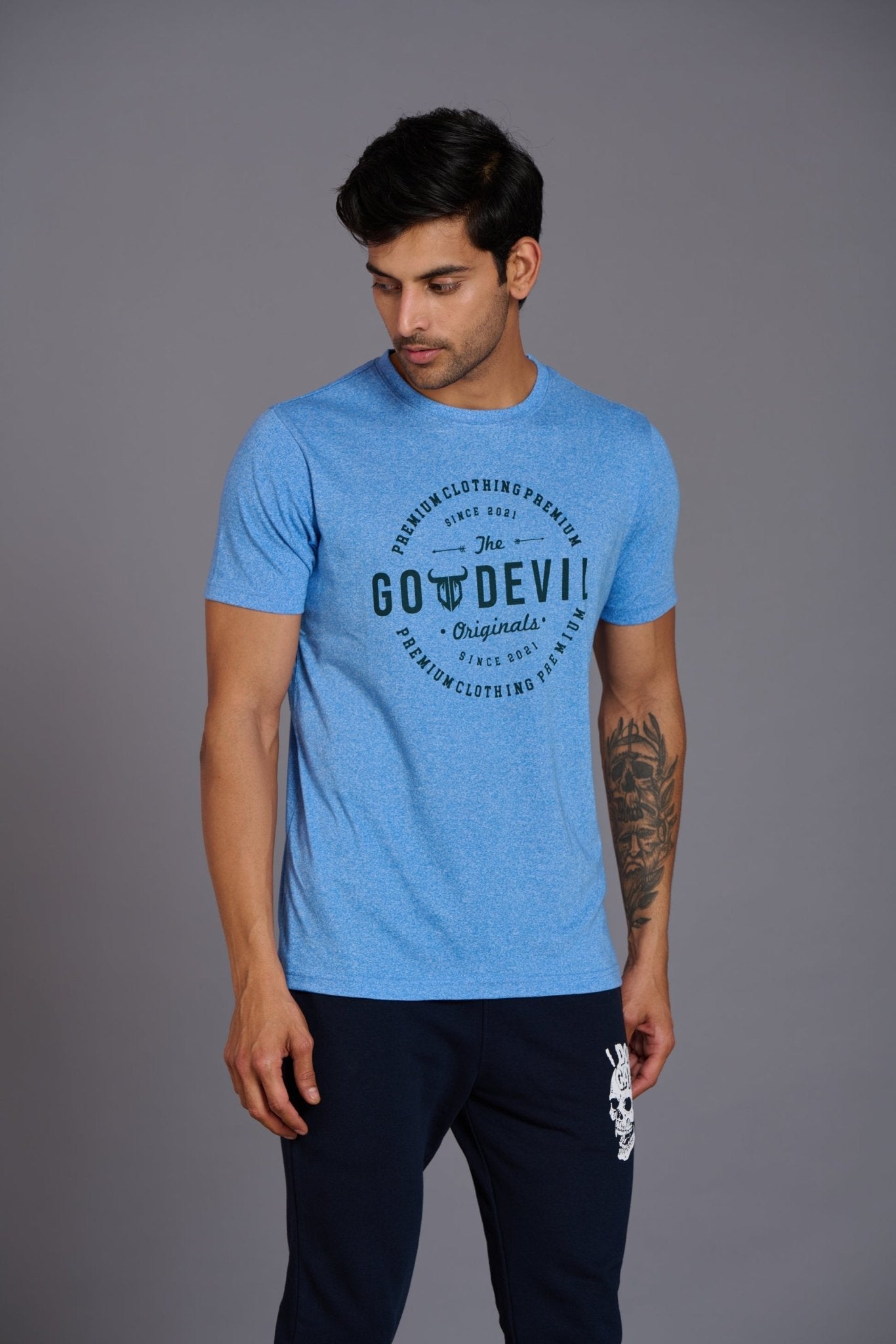 Go Devils Originals Sky Blue T-Shirt for Men - Go Devil