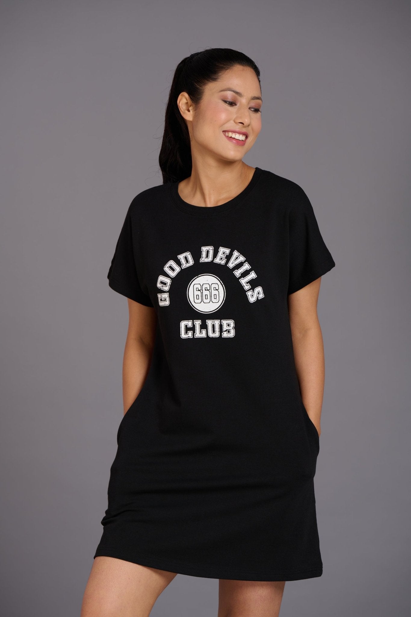 Good Devil Club Black Dress for Women - Go Devil