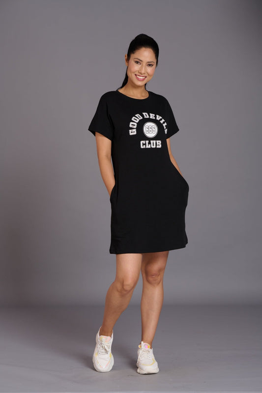 Good Devil Club Black Dress for Women - Go Devil