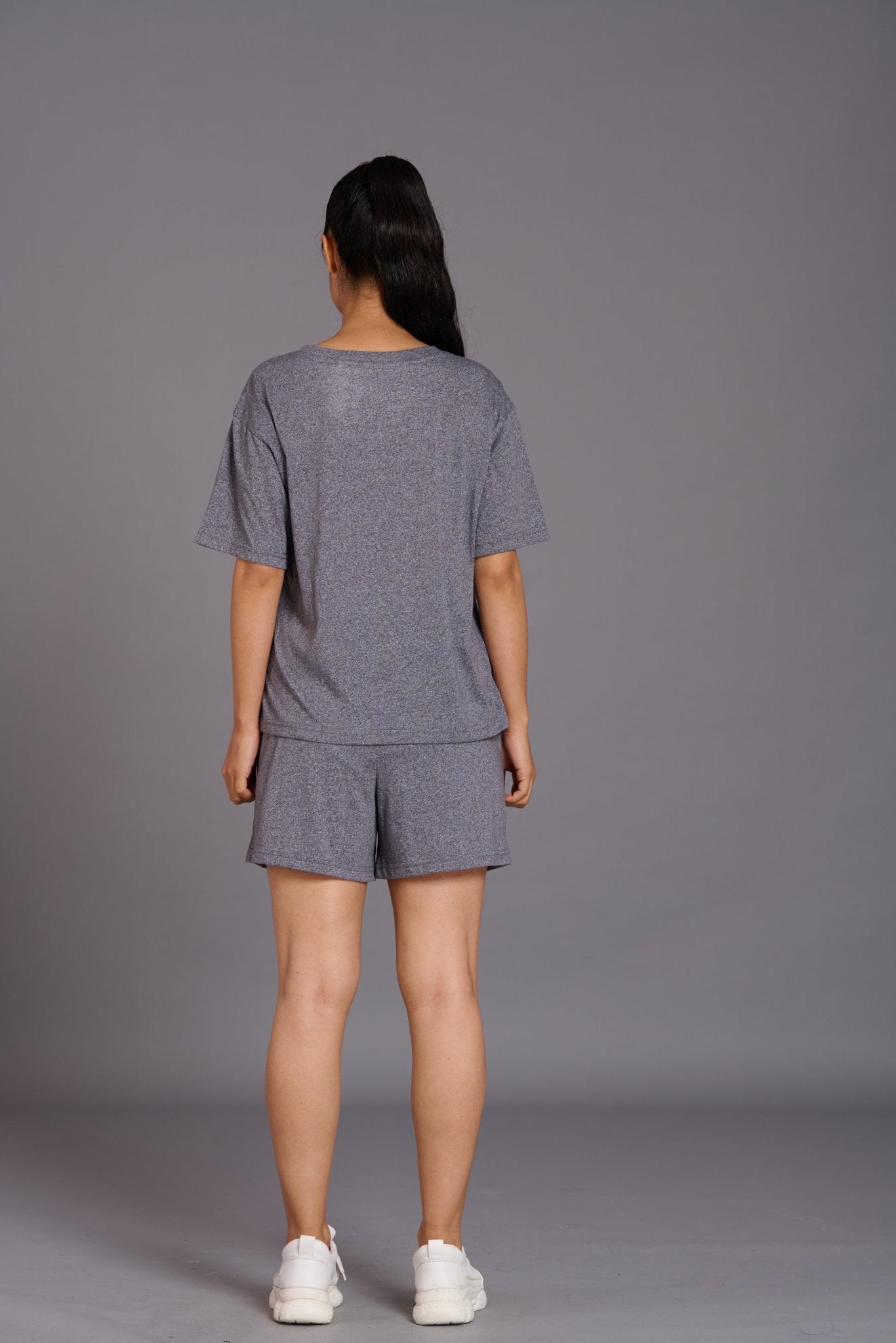 Grey Premium Cotton Co-ord Set for Women - Go Devil