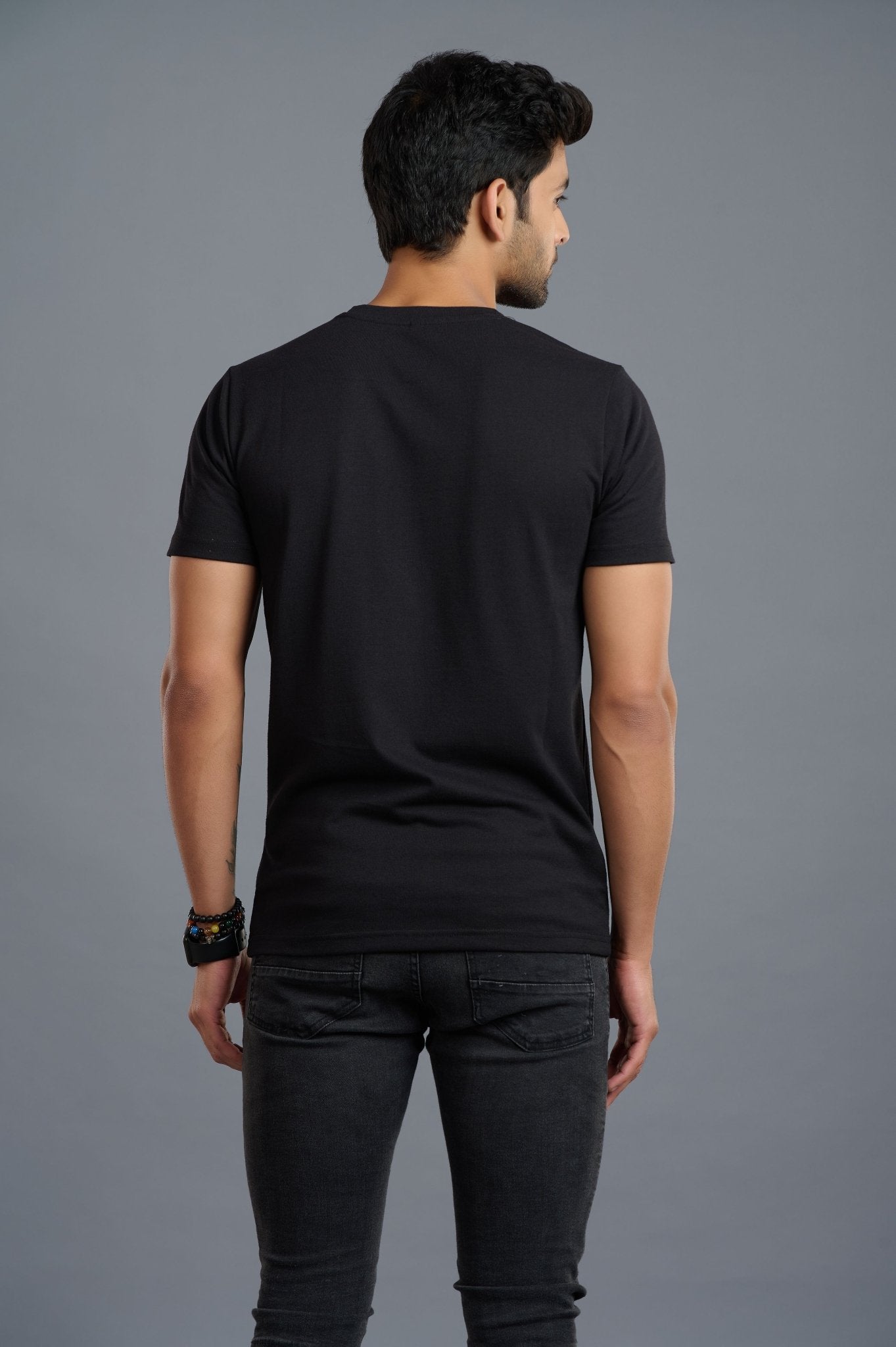 Handsome Devil Printed Black T-Shirt for Men - Go Devil