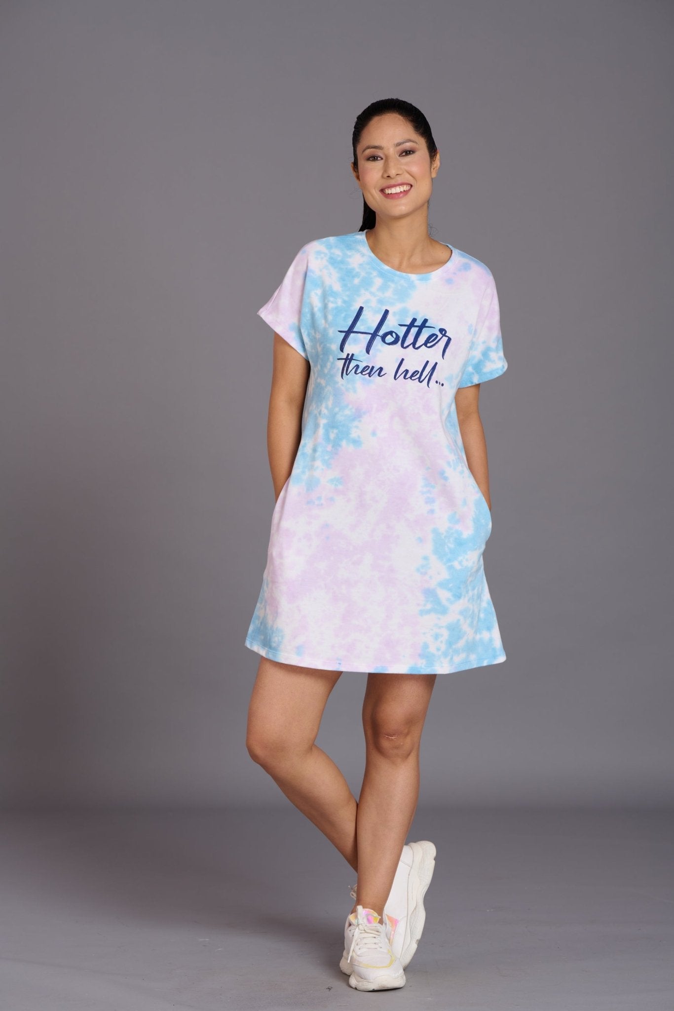 Hotter Than Hell Pink & Blue for Women - Go Devil