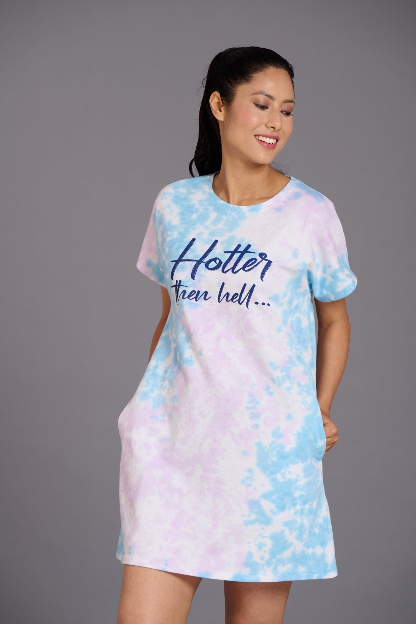 Hotter Than Hell Pink & Blue for Women - Go Devil