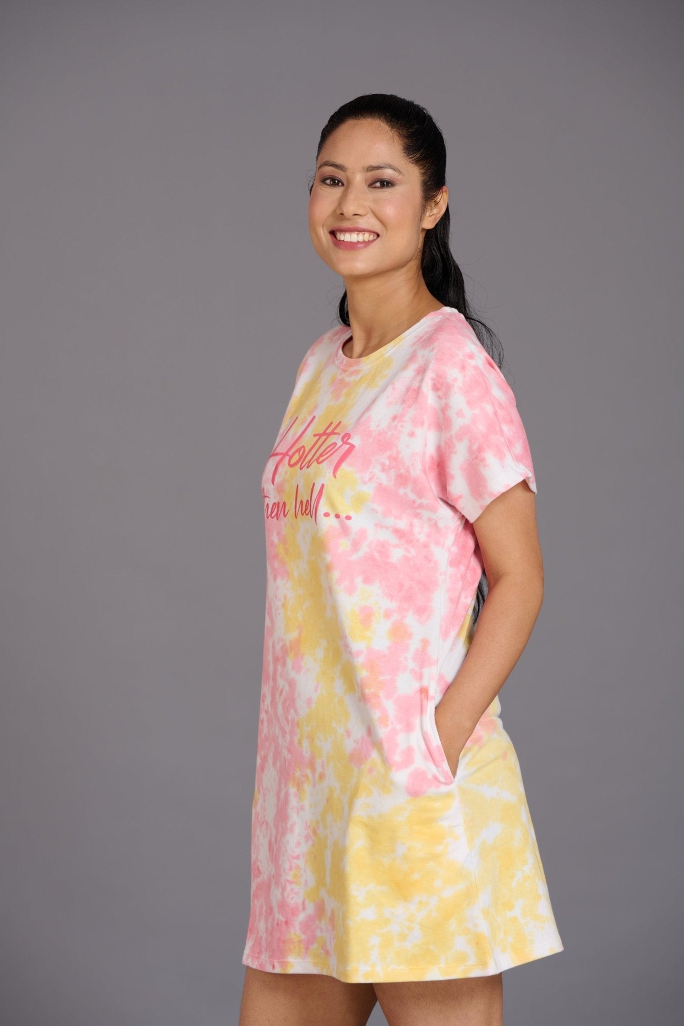 Hotter Than Hell Yellow Dress for Women - Go Devil