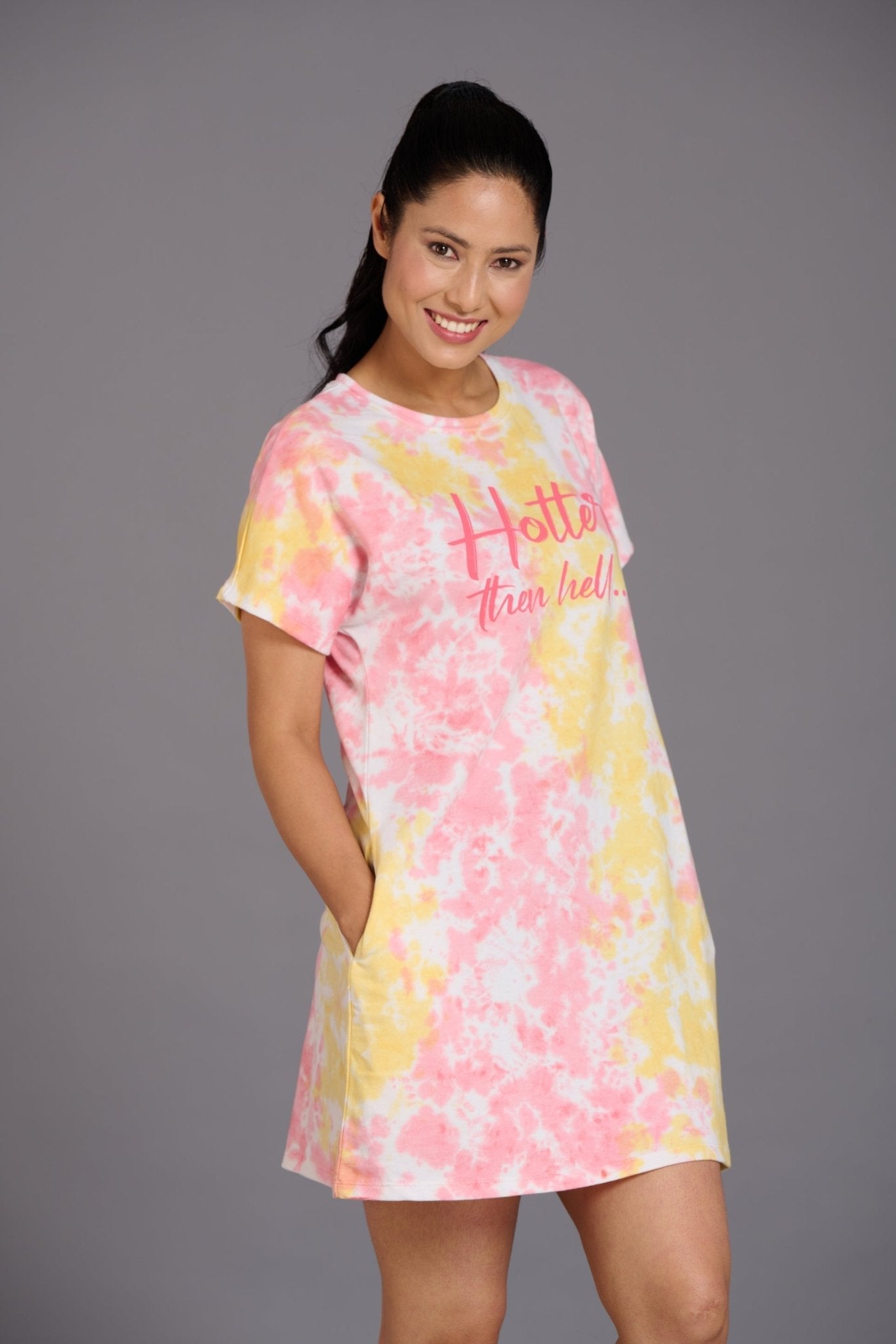Hotter Than Hell Yellow Dress for Women - Go Devil