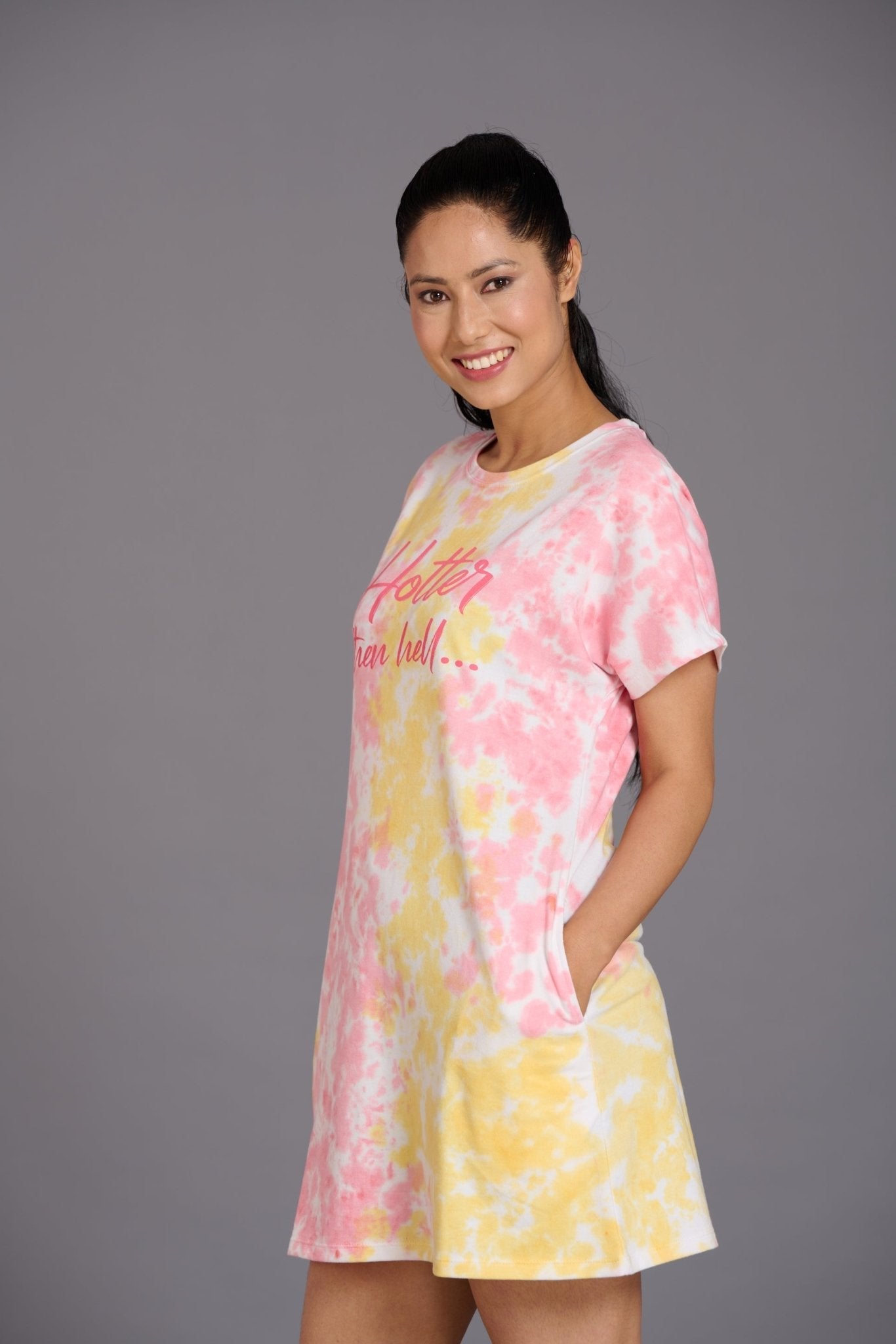 Hotter Than Hell Yellow Dress for Women - Go Devil