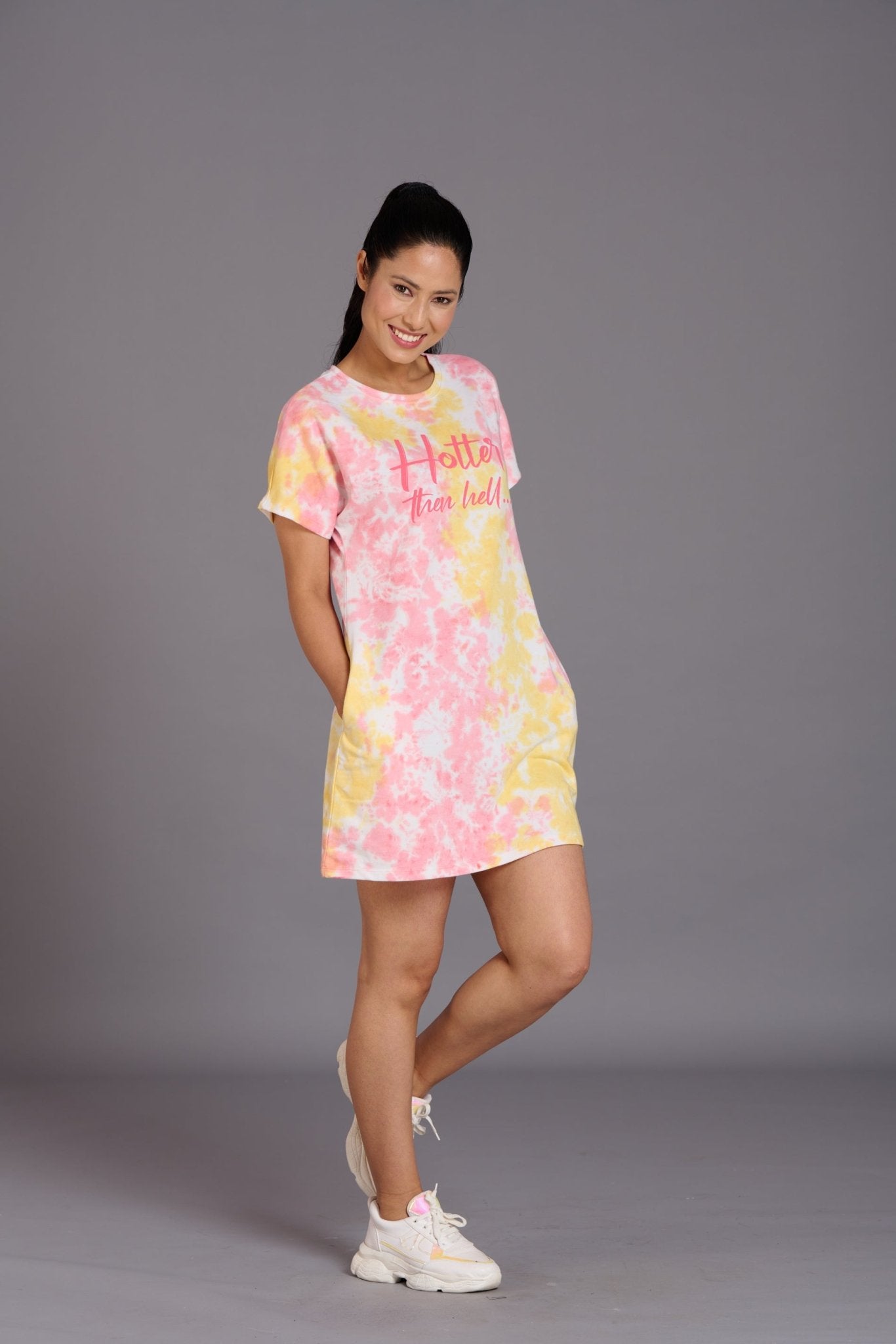 Hotter Than Hell Yellow Dress for Women - Go Devil
