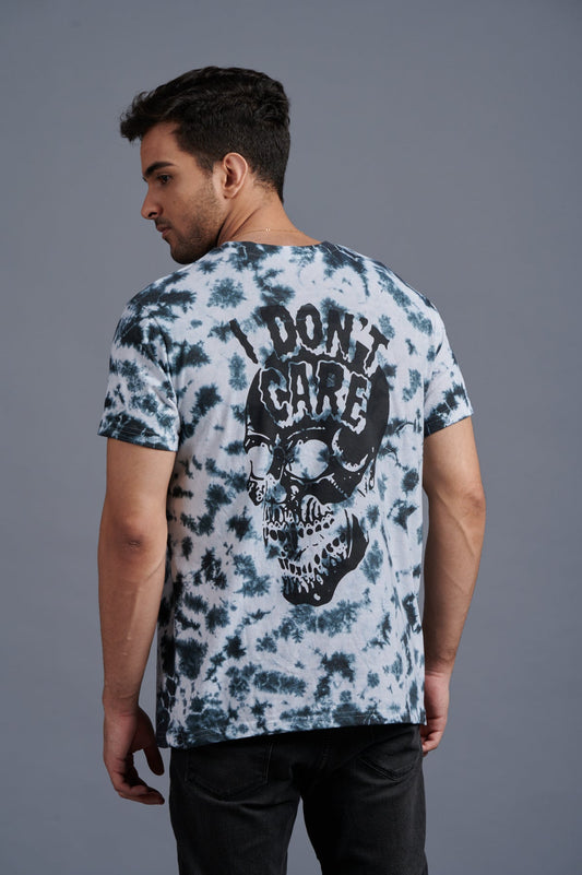 I Don't Care Printed Multi-Color Oversized T-Shirt for Men - Go Devil