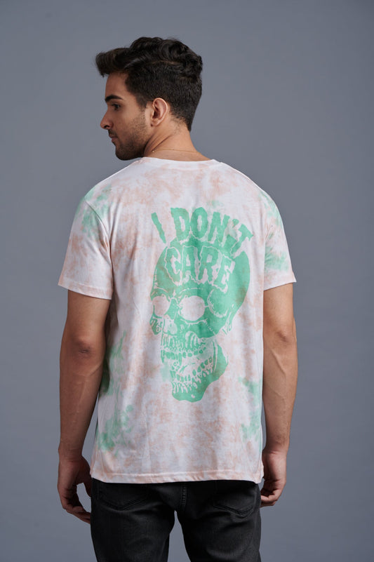 I Don't Care Skull Oversized T-Shirt for Men - Go Devil